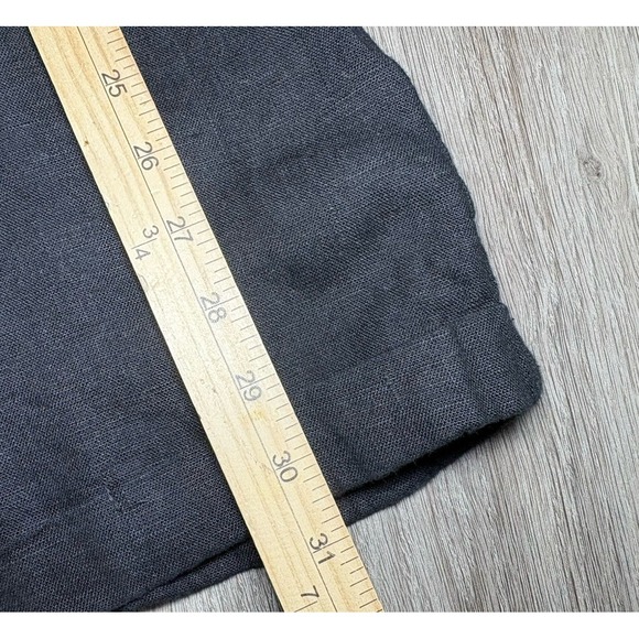 Rivet Utility Linen Dreamer Playsuit Short Romper Black Size XS Natural Workwear - Picture 7 of 9